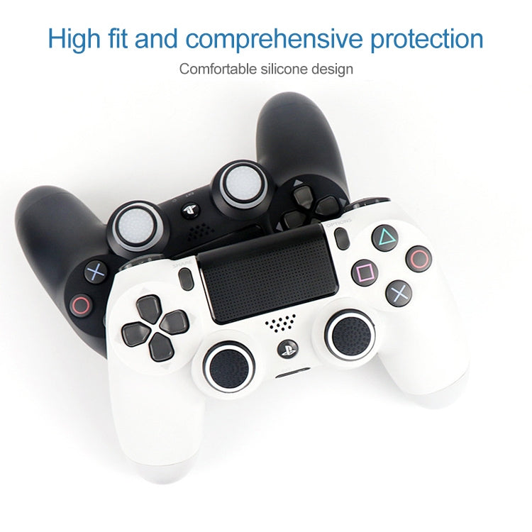 20 PCS Luminous Silicone Protective Case For PS4 / PS3 / PS2 / Xbox 360 / XboxOne / WIIU Gamepad Joystick (Black)