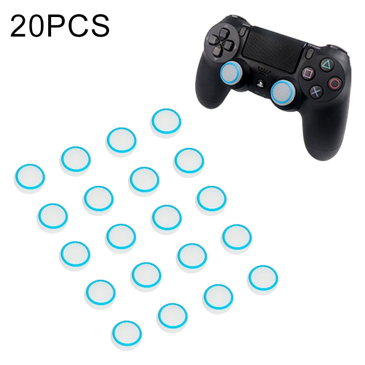 20 PCS Étui de protection en silicone lumineux pour PS4 / PS3 / PS2 / Xbox 360 / XboxOne / WIIU Gamepad Joystick (Bleu)