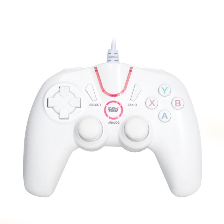 Controlador de Juegos con Cable Gamepad Handle Para PS3 / Compute (Blanco)