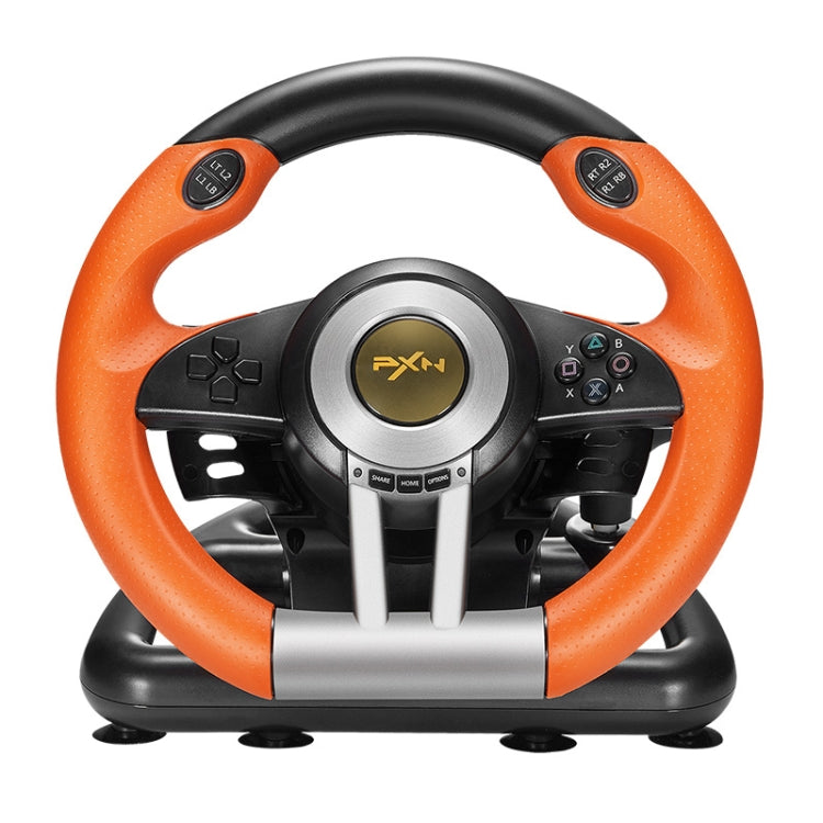 Volant de jeu de course PXN-V3 pour PC / PS3 / 4 / Xbox One / Switch (Orange)