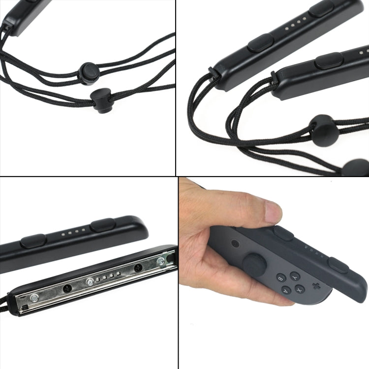 1 Pair Wrist Rope Lanyard Games Accessories For Nintendo Switch Joy-Con (Black)