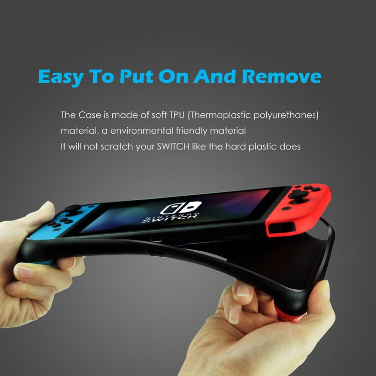 TPU Case Handle Grip with Game Card Slot Anti-shock Silicone Case For Nintendo Switch with logo