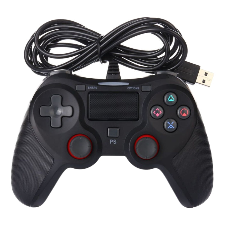 Contrôleur de jeu filaire à vibration de console pour PS4