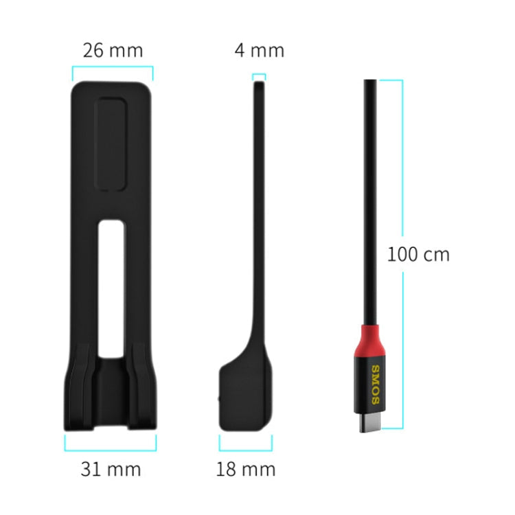 SMOS USB-C/Type-C Port Dock Câble d'extension Câble de transmission de données de charge vidéo pour Nintendo Switch Longueur : 1 m