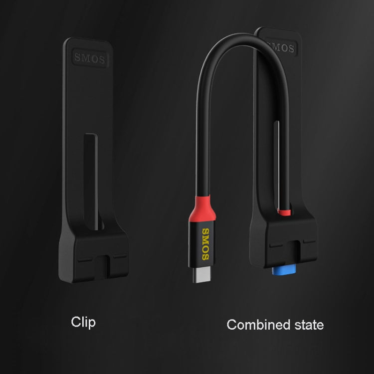 SMOS USB-C/Type-C Port Dock Câble d'extension Câble de transmission de données de charge vidéo pour Nintendo Switch Longueur : 1 m