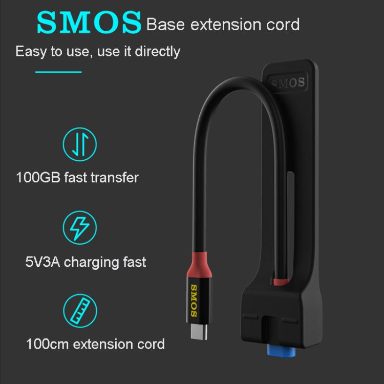 SMOS USB-C/Type-C Port Dock Extension Cable Video Charging Data Transmission Cable For Nintendo Switch Length: 1m