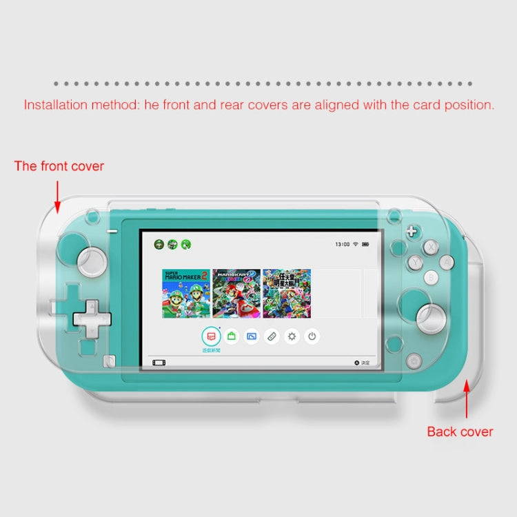 PC Game Host Crystal Protective Case for Switch Lite (Transparent)
