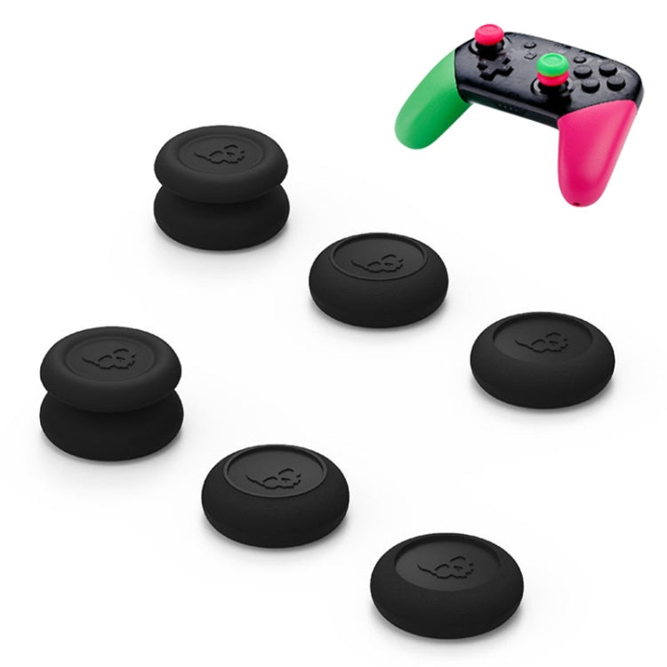 Couvercle de bouton de capuchon de bascule de manette de jeu gauche + droite pour NS Pro / PS4 (noir)