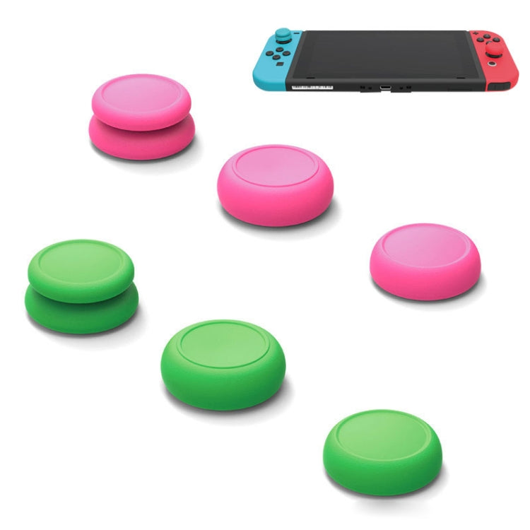 Left + Right Gamepad Rocker Cap Button Cover For Switch (Green + Red)