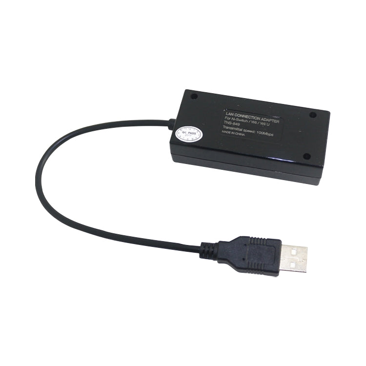 Adaptador de conexión Lan DOBE TNS-849 Tarjeta de red Ethernet USB 100Mbps USB 2.0 Para Nintendo Switch / Wii / WiiU