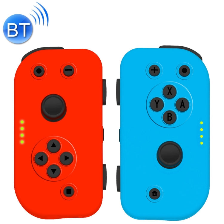 Controlador de juegos Bluetooth Inalámbrico izquierdo y derecho Gamepad Para Switch Joy-con (Azul + Rojo)
