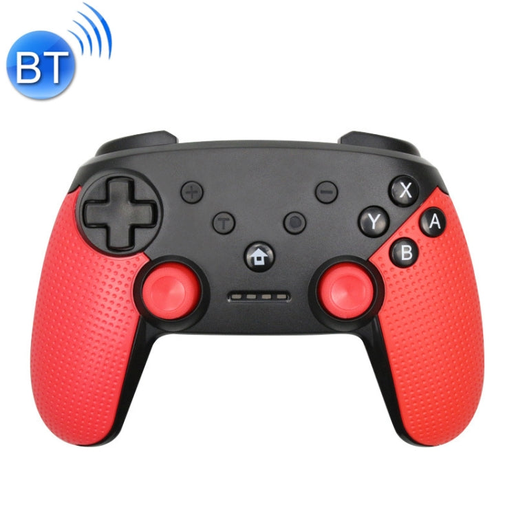 Controlador de juegos Inalámbrico Bluetooth Gamepad Para Switch Pro función Turbo de Soporte (Rojo)