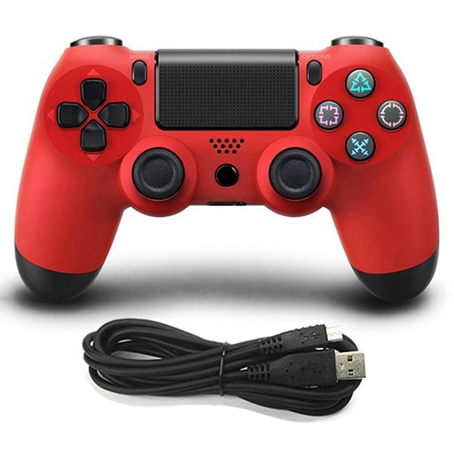 Manette de jeu filaire pour Sony PS4 (rouge)