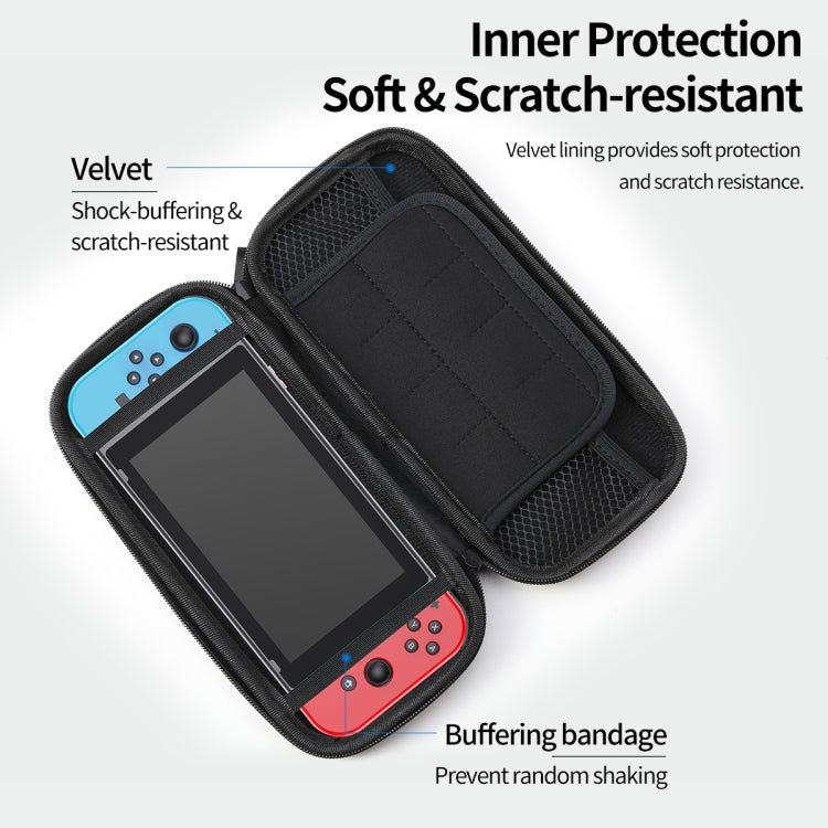 ROCK I12 Portable Protective EVA Storage Bag Case For Nintendo Switch Lite (Black)