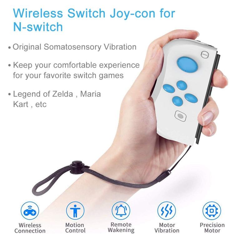 SP-5088ZJ Para Switch Joy-con Controlador de manija de juego Bluetooth GamePad Inalámbrico izquierdo y derecho (Gris Oscuro)