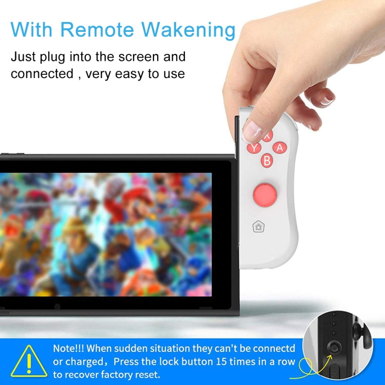 SP-5088ZJ Para Switch Joy-con Controlador de manija de juego Bluetooth GamePad Inalámbrico izquierdo y derecho (Rosa Verde)