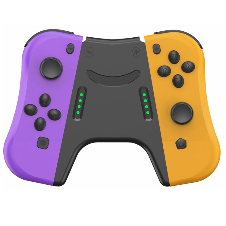 SP-5088ZJ For Switch Joy-con Left and Right Wireless GamePad Bluetooth Game Handle Controller (Purple + Yellow)