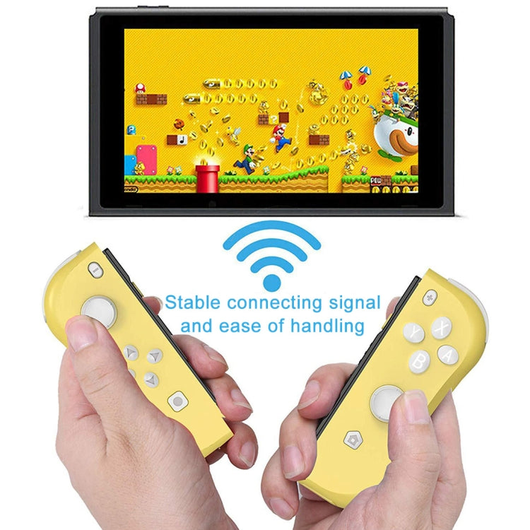 SP-5088ZJ pour interrupteur Joy-con manette de jeu sans fil Bluetooth manette de jeu gauche et droite (jaune + vert)
