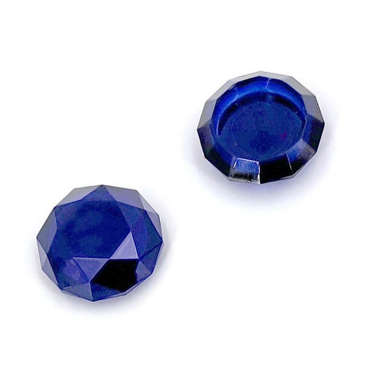 2 Gaming-Griffkappen mit Diamantstruktur für PS5 (Blau)
