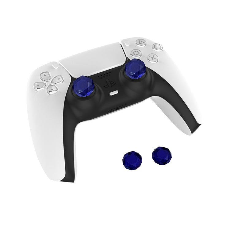 2 Tapas de agarre de Juegos de textura de diamante Para PS5 (Azul)