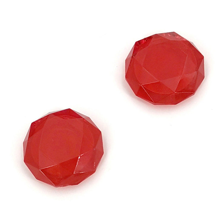 2 Diamond Texture Gaming Grip Caps For PS5 (Red)