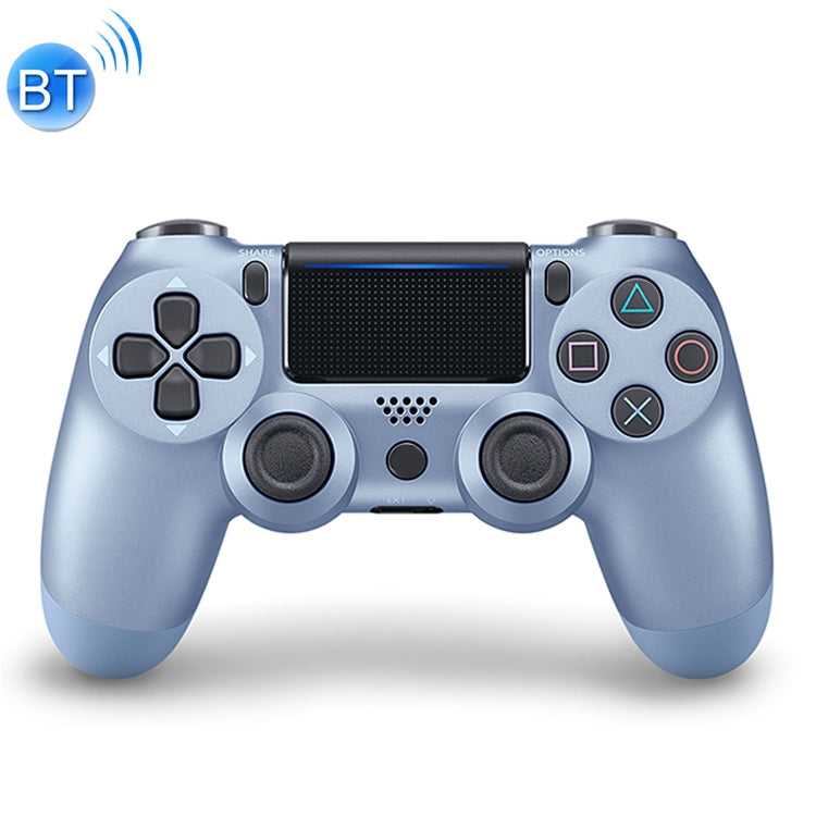 Para PS4 Controlador de Juegos Inalámbrico Bluetooth Gamepad con Luz Versión de US (Azul)