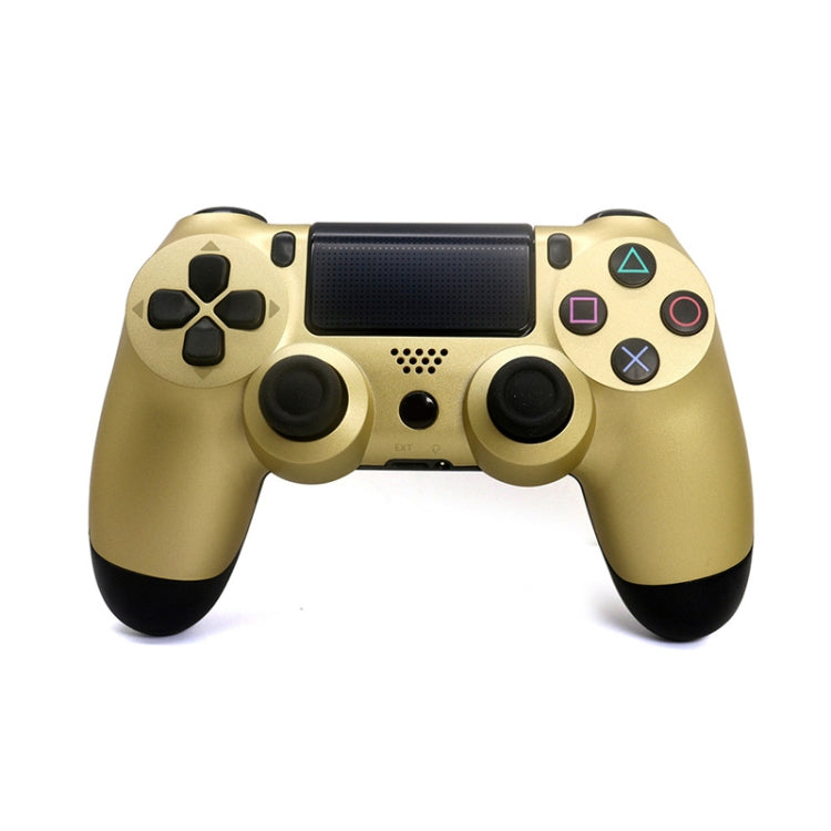 Wireless Bluetooth Game Handle Controller with Lamp for PS4 US Version (Golden)