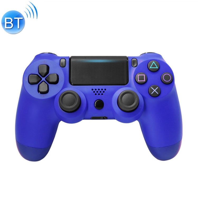 Controlador de mango de Juego Inalámbrico Bluetooth con lámPara Para PS4 Versión de US (Azul)