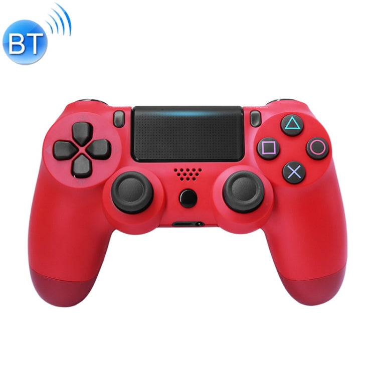 Contrôleur de poignée de jeu Bluetooth sans fil avec lampe pour PS4 version US (rouge)