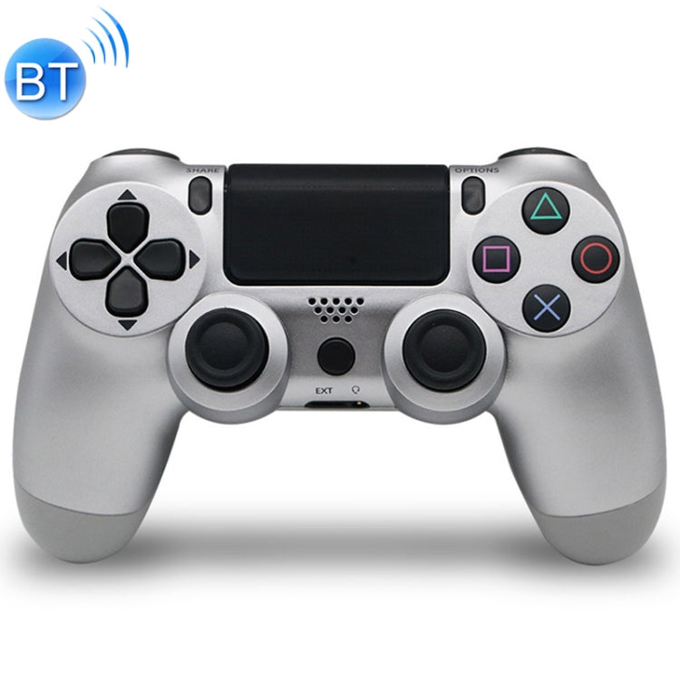 Wireless Bluetooth Game Handle Controller with Lamp for PS4 US Version (Silver)