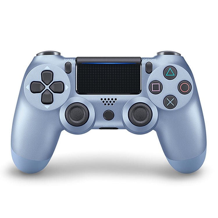 Para PS4 Controlador de Juegos Inalámbrico Bluetooth Gamepad con Luz Versión de la UE (Azul)