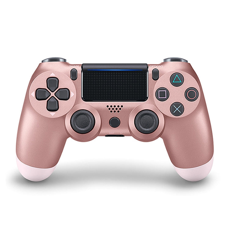 For PS4 Wireless Bluetooth Gamepad Game Controller with Light EU Version (Rose Gold)