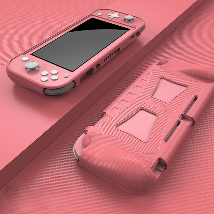 Resistencia a la caída de la cáscara Protectora suave de TPU Para el interruptor Nintendo Lite (Rosa)
