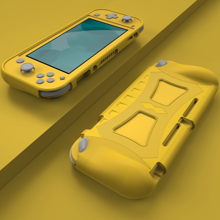 Resistencia a la caída de la Cubierta Protectora suave de TPU Para el interruptor Lite de Nintendo (Amarillo)