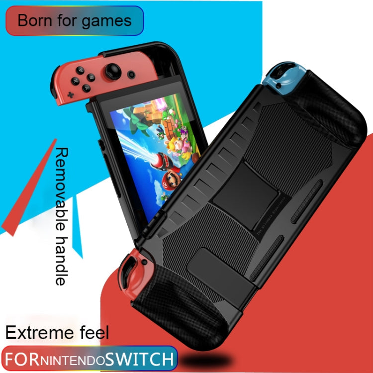 Resistencia a la caída de la cáscara Protectora suave de TPU Para el interruptor Nintendo (Azul)