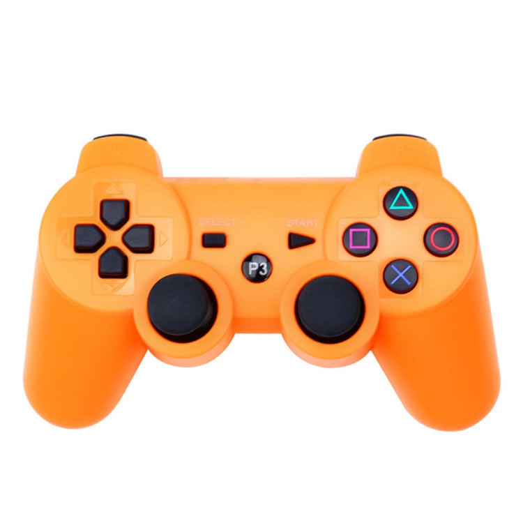 Snowflake Button Wireless Bluetooth Gamepad Game Controller For PS3 (Orange)