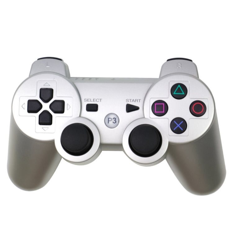 Snowflake Button Wireless Bluetooth Gamepad Game Controller For PS3 (Silver)