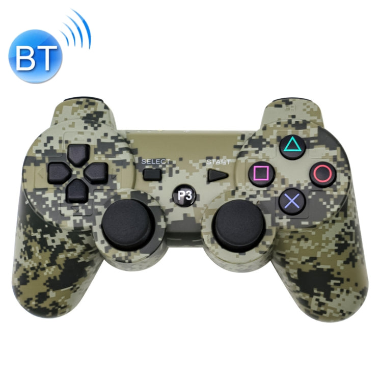 Snowflake Button Contrôleur de jeu sans fil Bluetooth Camouflage Gamepad pour PS3