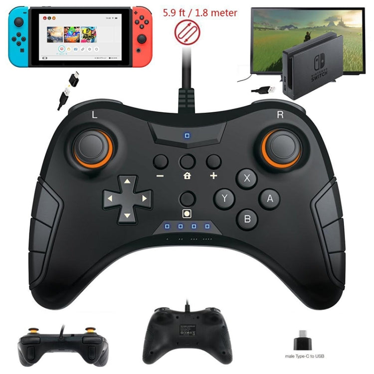 TNS-901 2 in 1 Wired Game Handle Controller For Nintendo Switch Pro