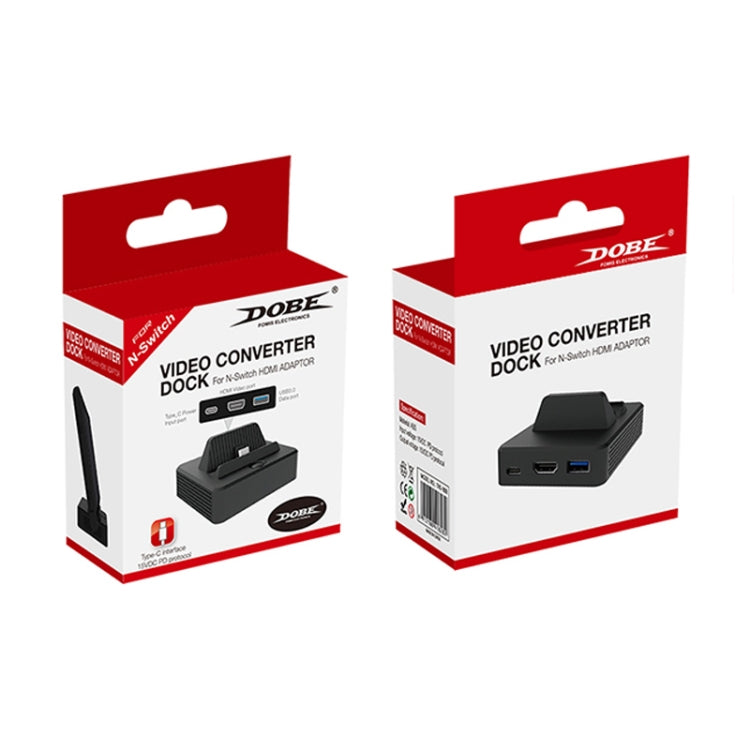 DOBE TNS-1828 HDMI TV Video Converter Dock Charger Adapter for Nintendo Switch (Black)