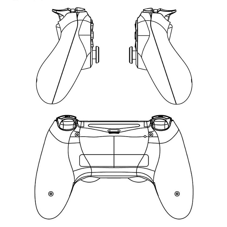 Contrôleur de poignée de jeu Bluetooth sans fil camouflage blanc gris pour PS4