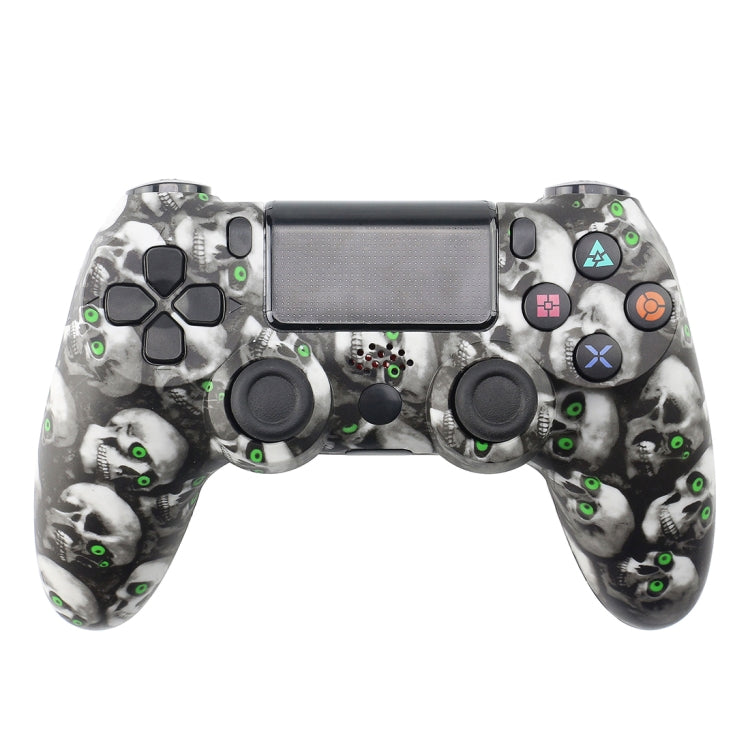 Skull Pattern Bluetooth Wireless Game Handle Controller For PS4
