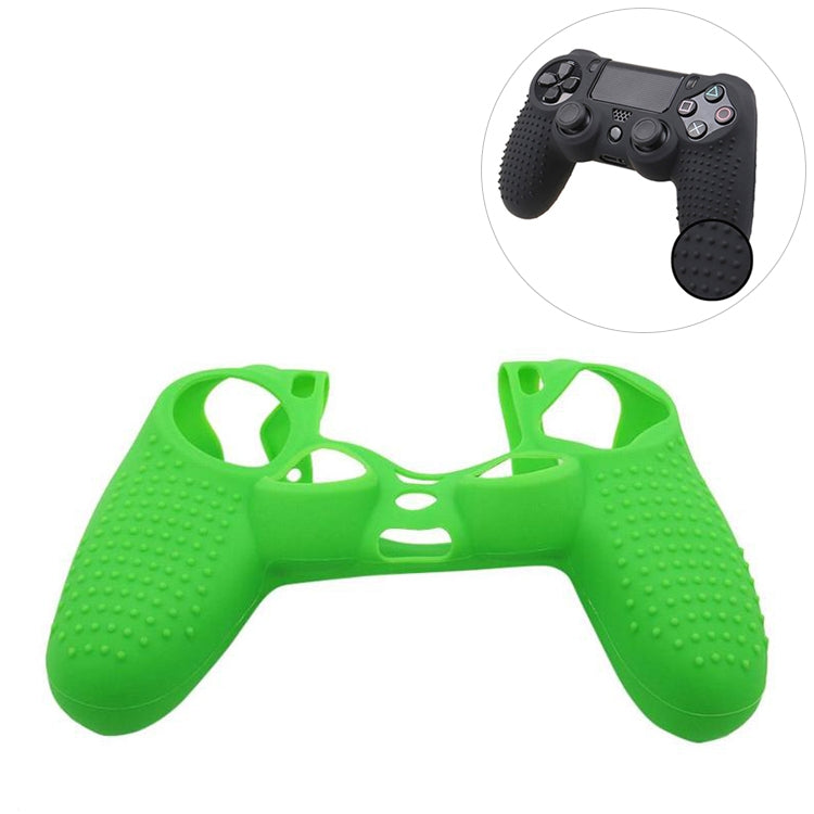 Non-slip Silicone Protective Case for Sony PS4 (Green)