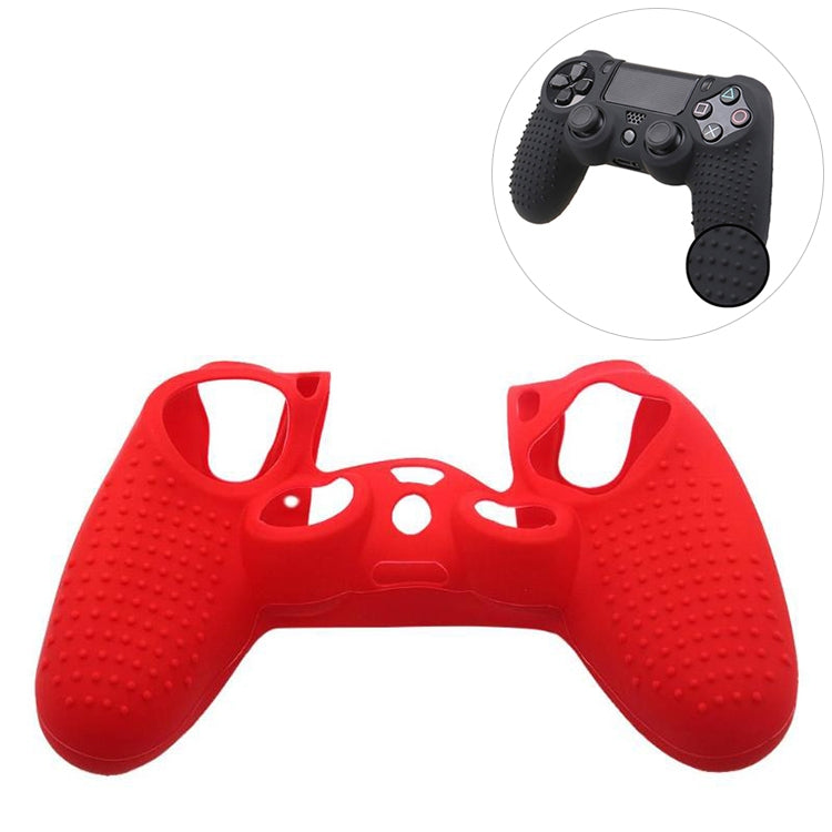 Non-slip Silicone Protective Case for Sony PS4 (Red)