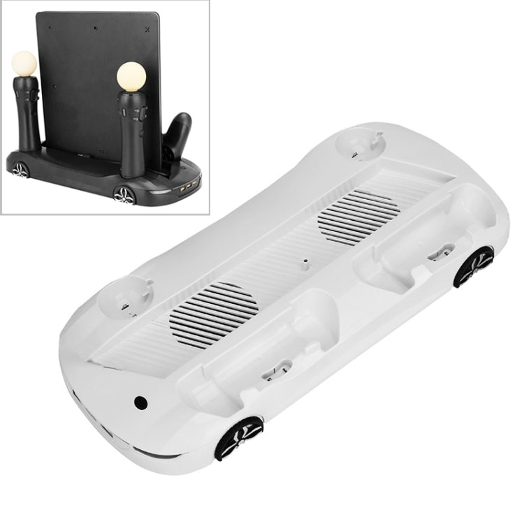 Multifunction Host Machine Heat Dissipation Charging Dock Bracket For PS4 Pro / Slim (White)