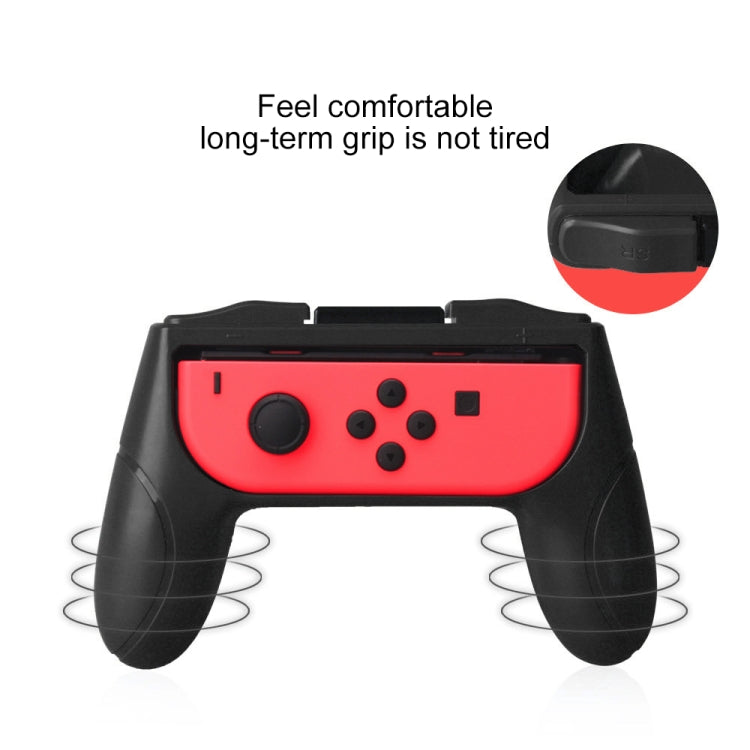 OIVO 2 PCS Controlador de agarre de mango izquierdo y derecho Para Nintendo Switch Joy-con Grip (Negro)