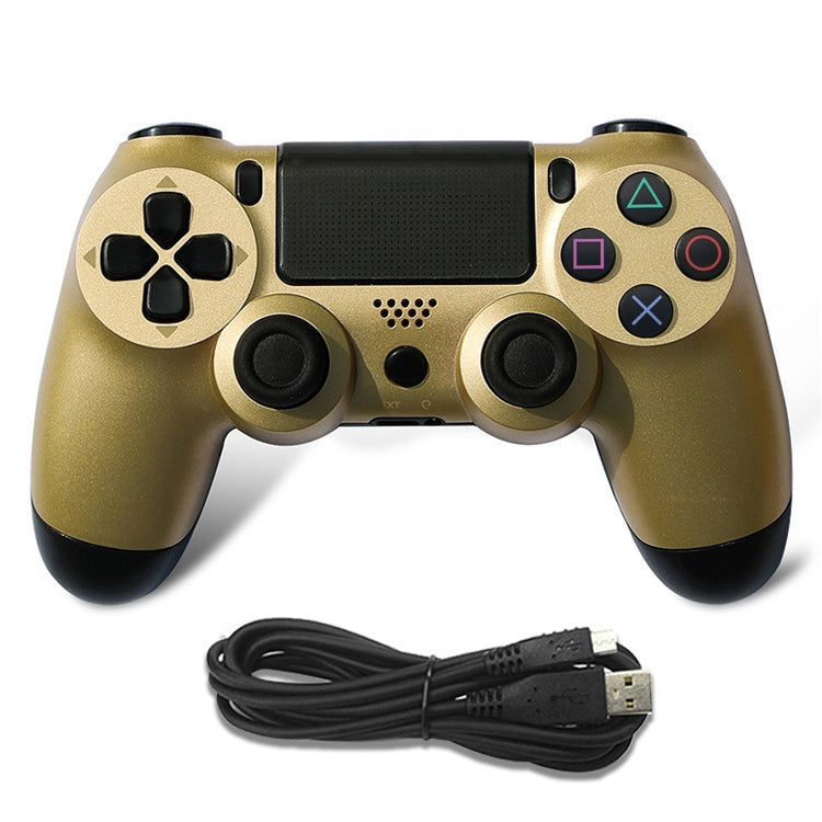 For PS4 Wired Game Controller Gamepad (Golden)