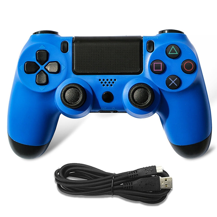 Pour manette de jeu filaire PS4 Gamepad (bleu)