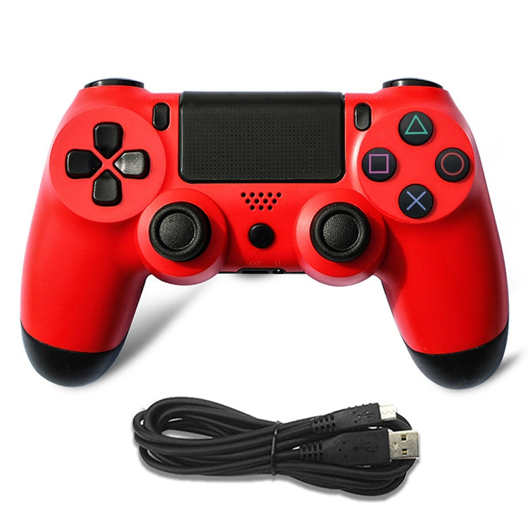 Pour manette de jeu filaire PS4 Gamepad (rouge)