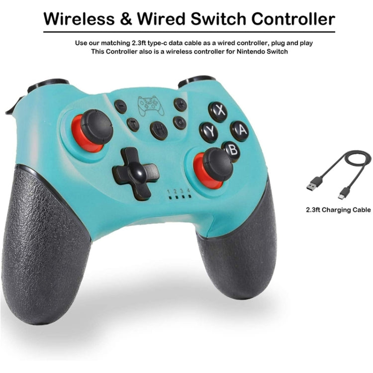 Bluetooth Game Controller Joypad 6-Axis Gamepad For Switch Pro (Green)